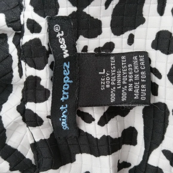 Saint Tropez West‎ Monochrome Patterned Jacket SIZE LARGE BLK. AND WHITE VGC - Picture 10 of 11